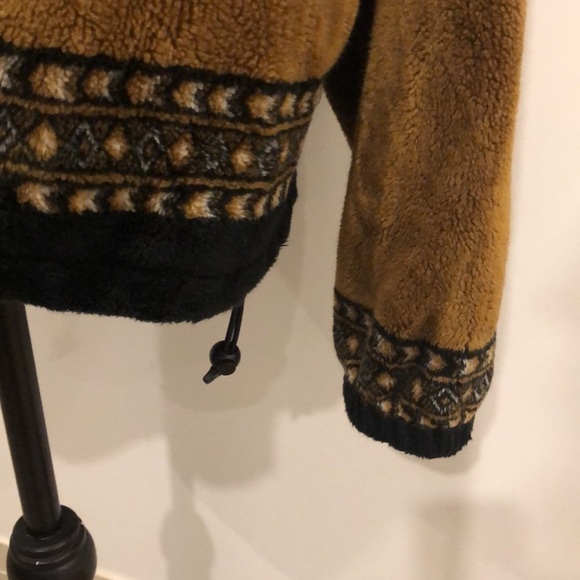 Outback Trading Company fleece jacket front zip pockets wolf eagle feather SZ XL - Picture 4 of 13